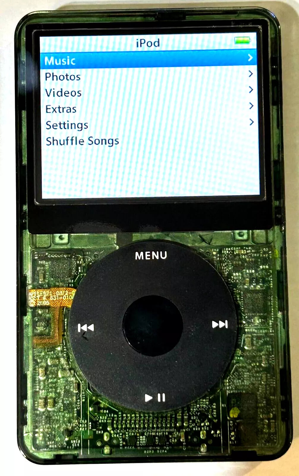 Bluetooth modded Apple iPod Classic 5th G Atomic IVY Upgraded with 2TB SSD, Custom Media Player , USB C mod upgrade (2TB 3000 mAh)