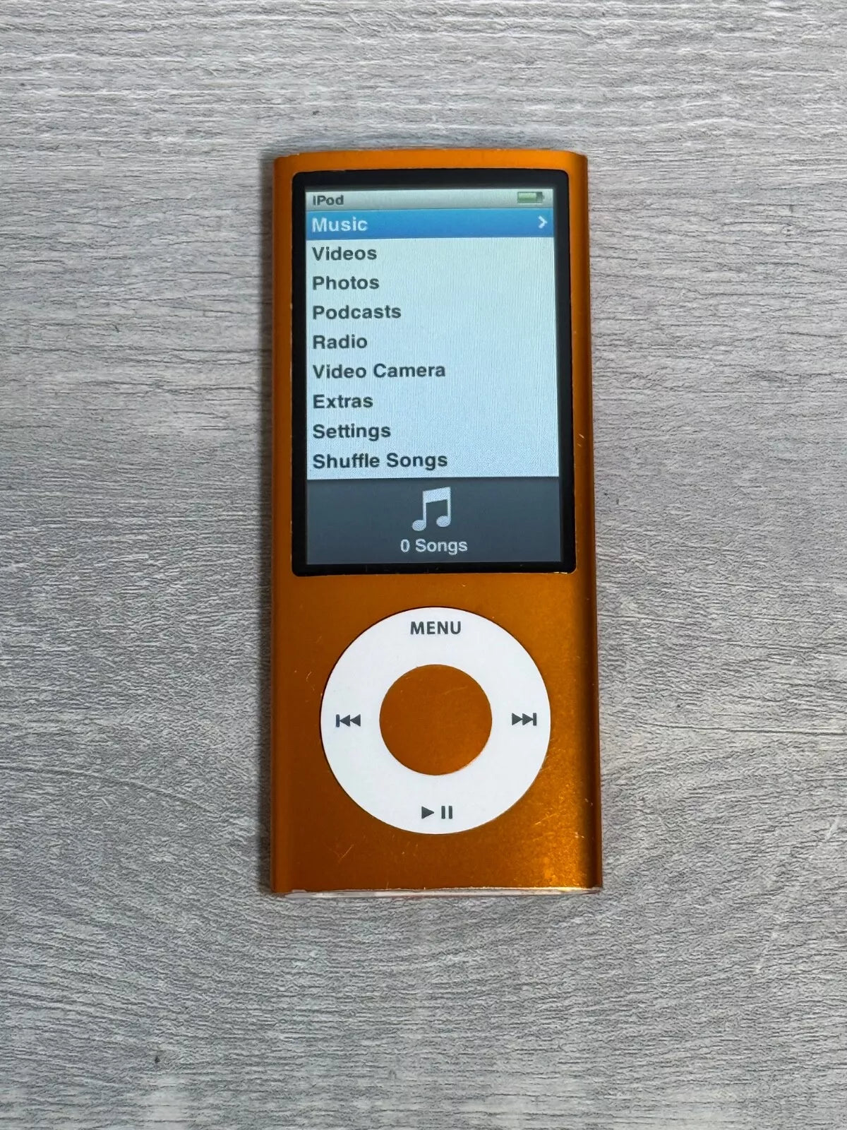 Bluetooth modded Apple iPod nano 5th Orange Upgraded with SDXC Card, Custom Media Player , USB C mod upgrade (2TB 3000 mAh)