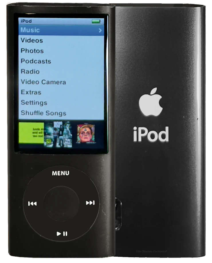 Bluetooth modded Apple iPod nano 5th Black Upgraded with SDXC Card, Custom Media Player , USB C mod upgrade (2TB 3000 mAh)
