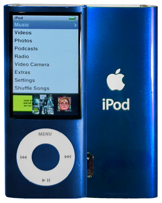 Bluetooth modded Apple iPod nano 5th Blue Upgraded with SDXC Card, Custom Media Player , USB C mod upgrade (2TB 3000 mAh)