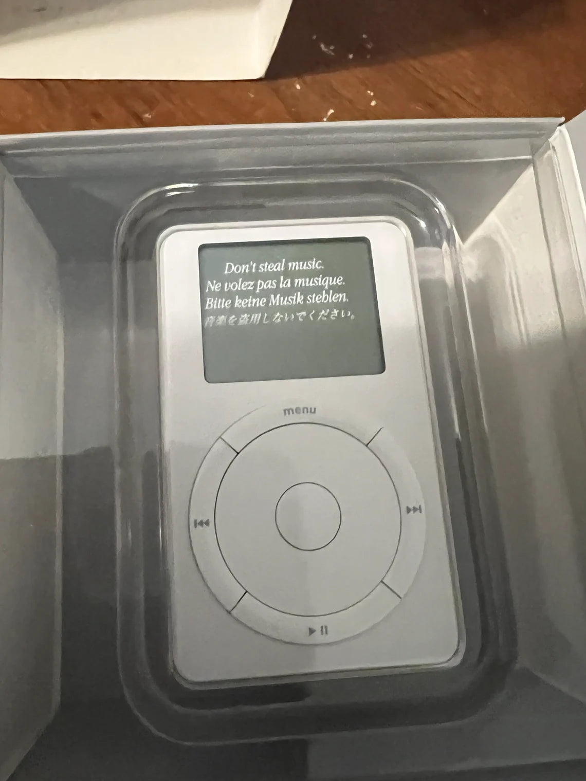 Original iPod sealed unit in original packaging