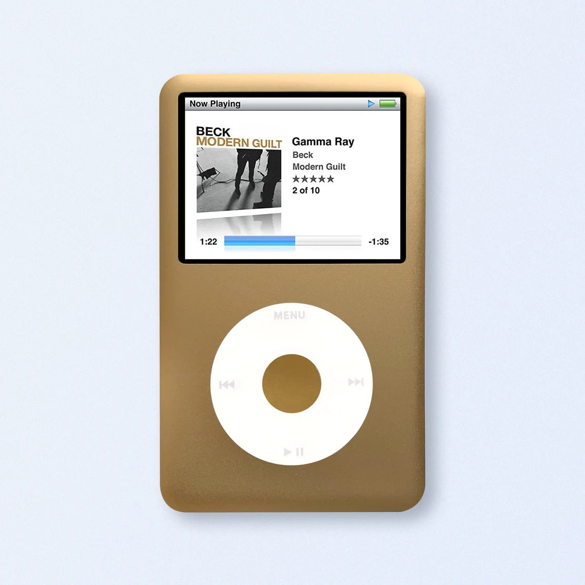 Apple iPod Classic 7th Gen Gold Upgraded with SDXC Card, Custom Media Player , USB C mod upgrade (2TB 3000 mAh)