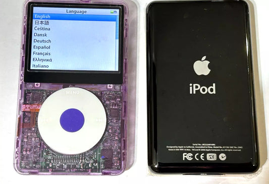 Bluetooth modded Apple iPod Classic 5th  G Plumper With Black Upgraded with 2TB SSD, Custom Media Player , USB C mod upgrade (2TB 3000 mAh)