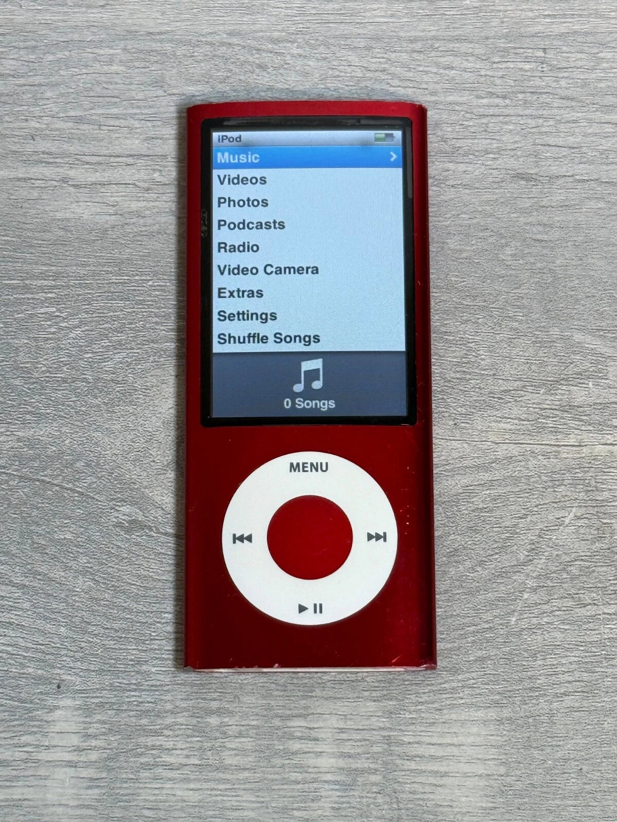Bluetooth modded Apple iPod nano 5th Red Upgraded with SDXC Card, Custom Media Player , USB C mod upgrade (2TB 3000 mAh)