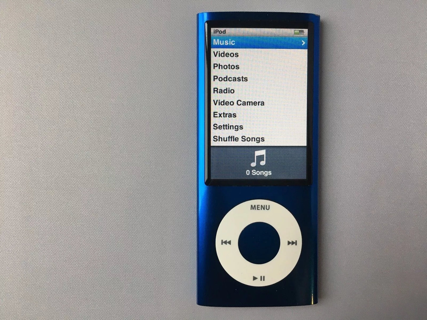 Bluetooth modded Apple iPod nano 5th Blue Upgraded with SDXC Card, Custom Media Player , USB C mod upgrade (2TB 3000 mAh)