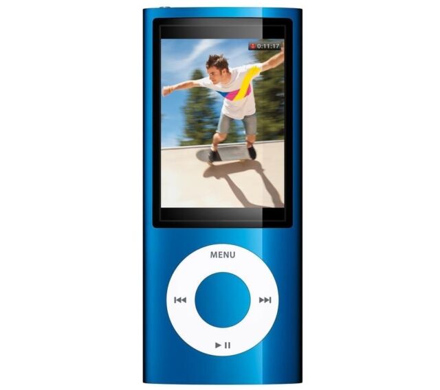 Bluetooth modded Apple iPod nano 5th Blue Upgraded with SDXC Card, Custom Media Player , USB C mod upgrade (2TB 3000 mAh)